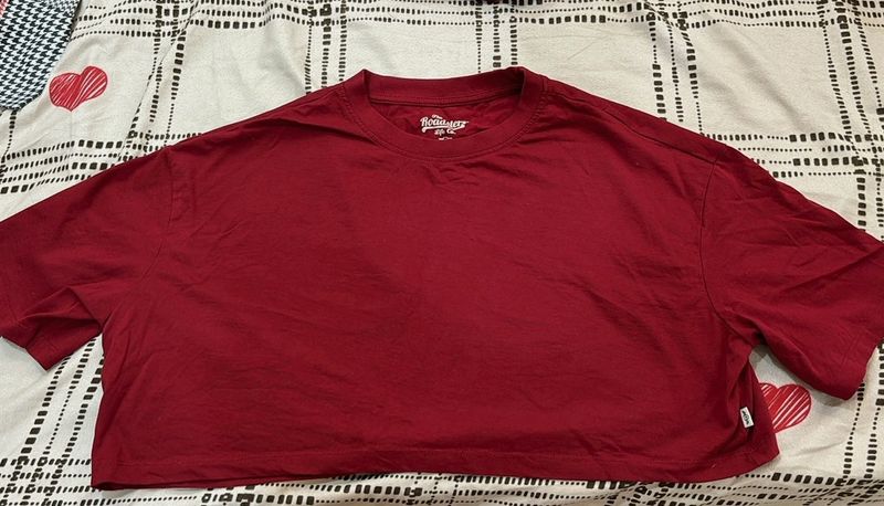 Comfy Maroon Oversized Tee