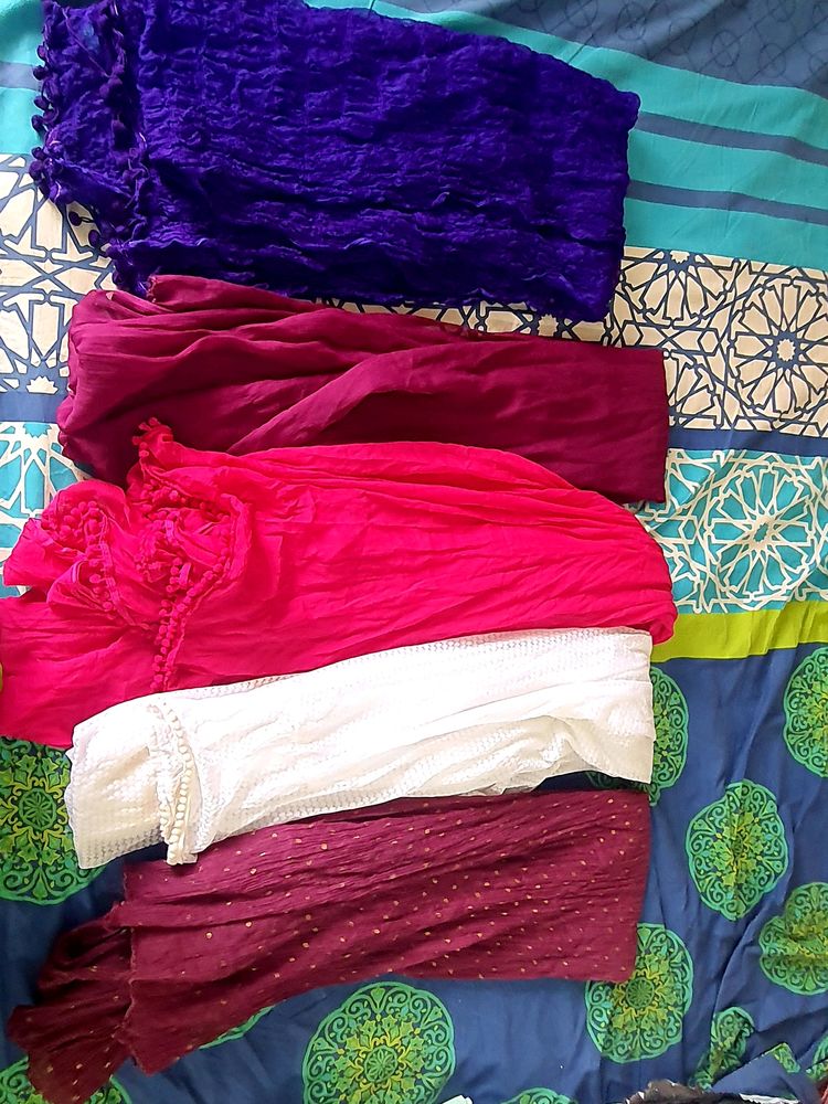 Combo Of 5 Dupattas