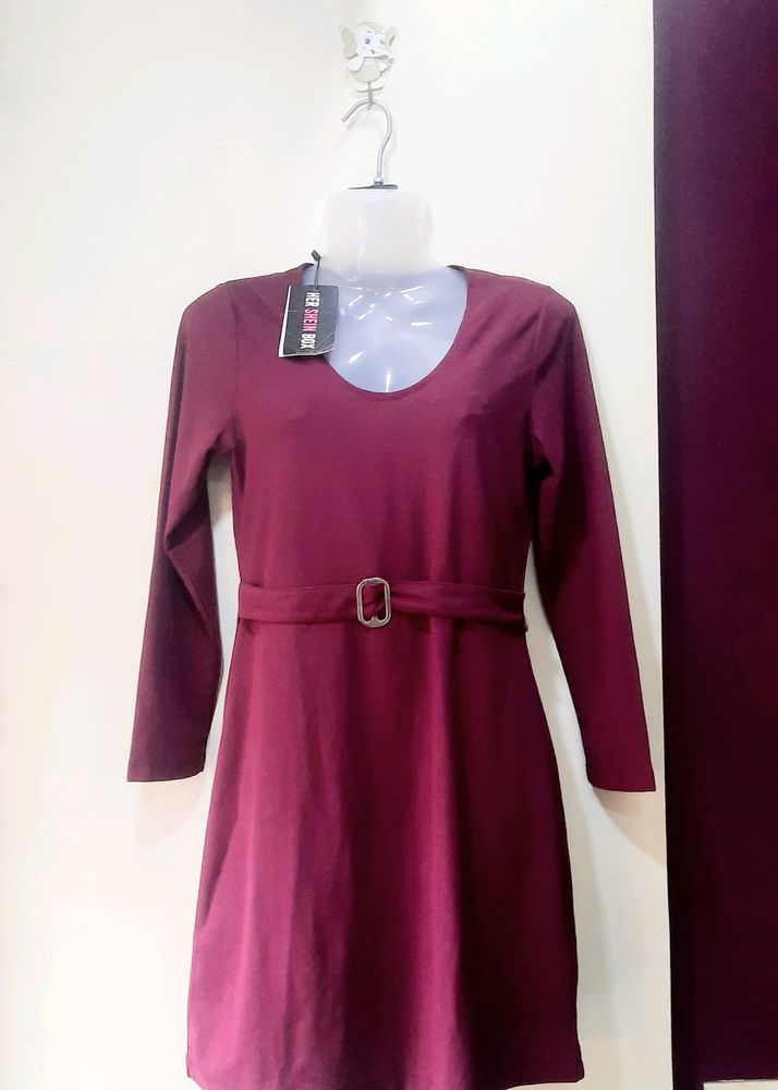 Maroon Dress