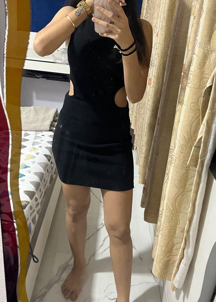 Black Cut Dress Zara