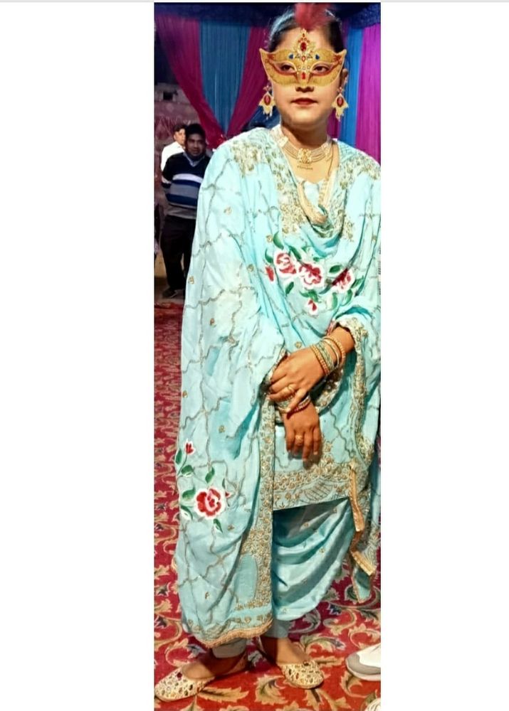 Punjabi Patiala Suit With Sequence Kadai