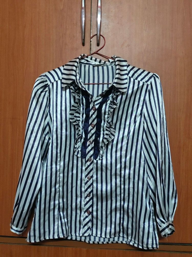 Black And White Striped Shirt