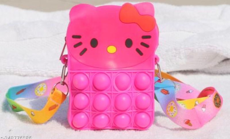 Cat Popit Purse for Girl, babies and kids,