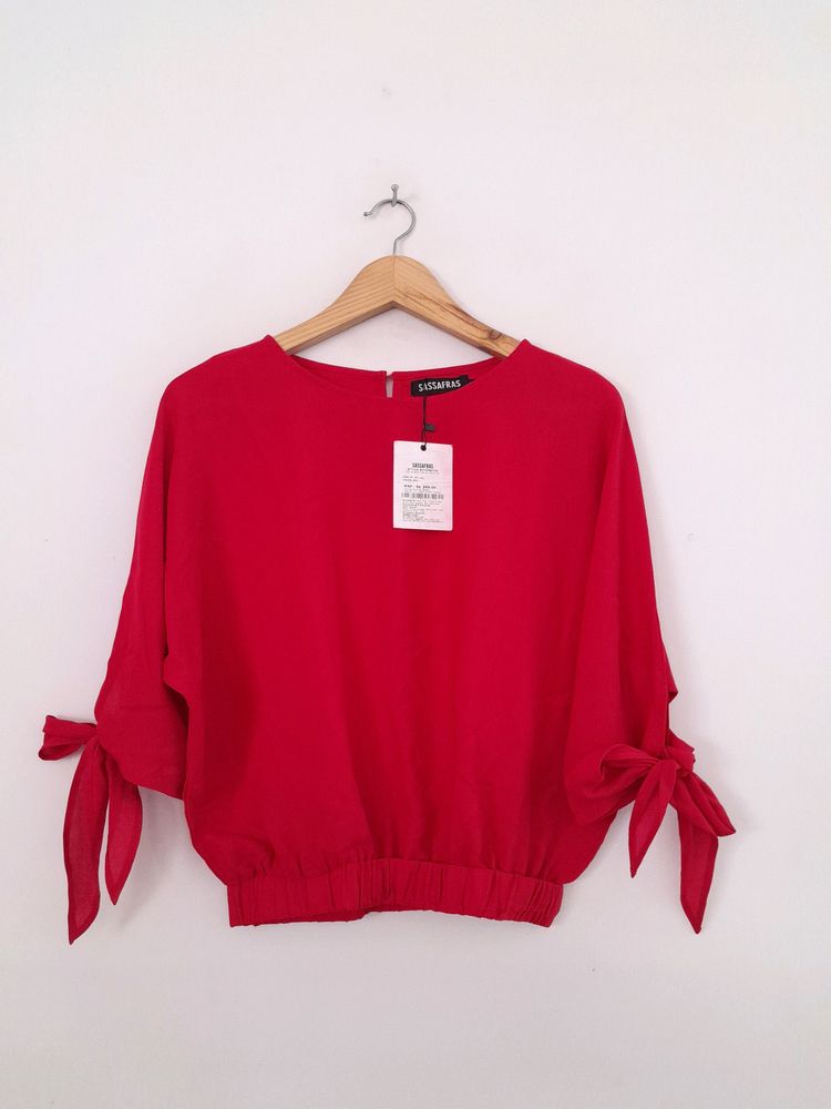 Sassafras Red Casual Top (Women's)