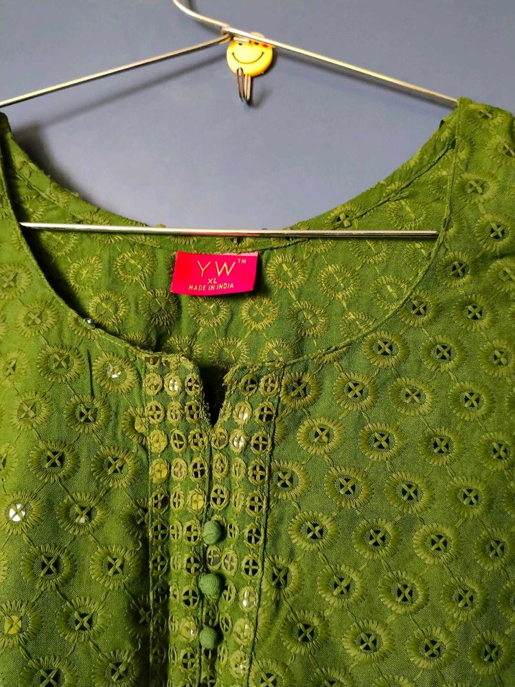 Prettiest Green Kurti That Makes You Shine 🌟