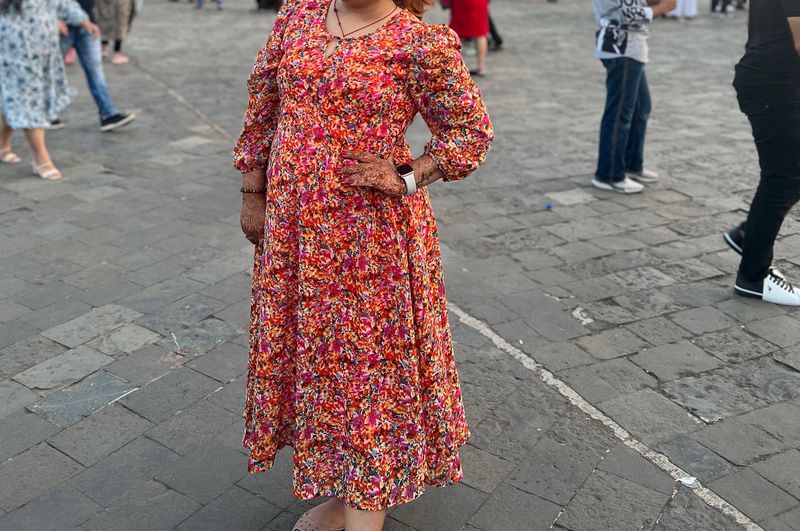 Multicolored dress