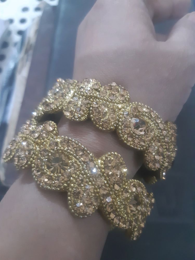 Golden Stone Bangles