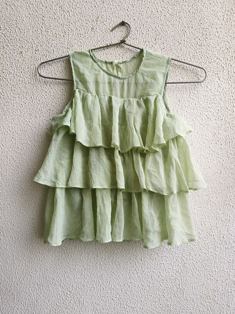 Chiffon Frill Top