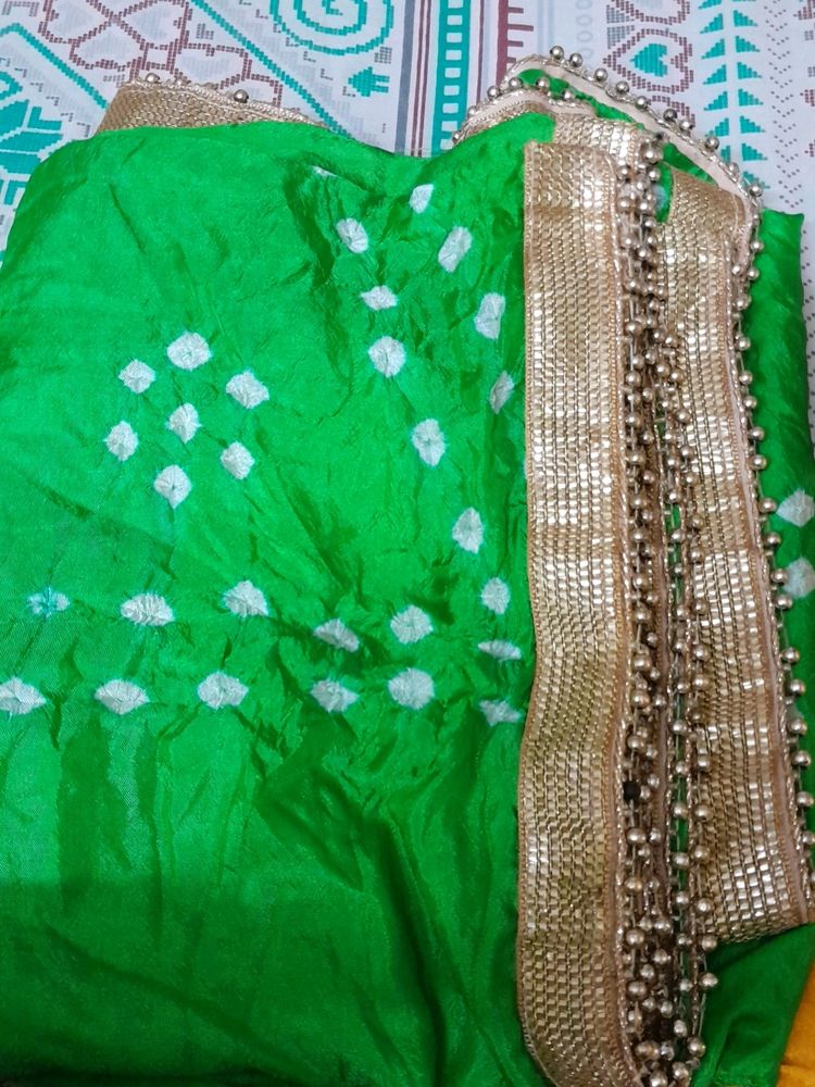 Bandhej Silk Dupatta 2pc