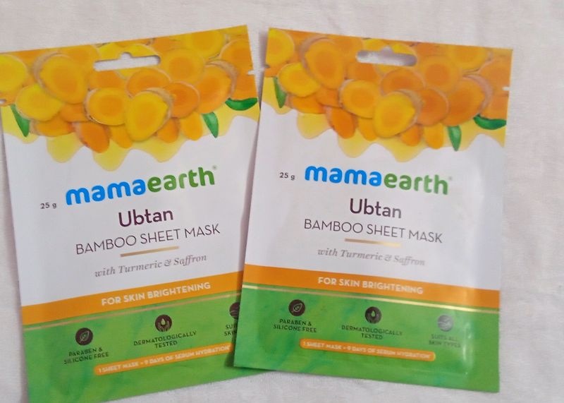 SALE😍!!biggest Mamaearth Ubtan Sheet Mask