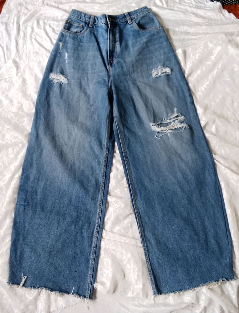 Freakins Denim Flared Jeans