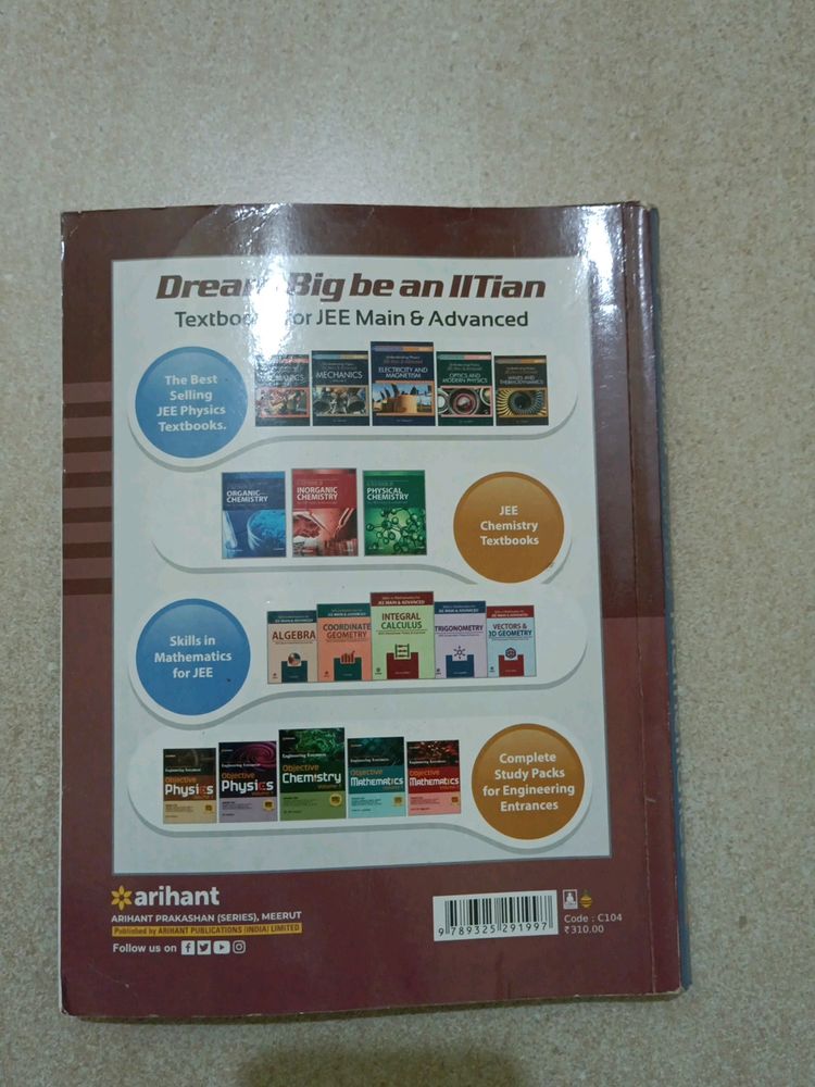 Maths + Chemistry Jee Mains Book