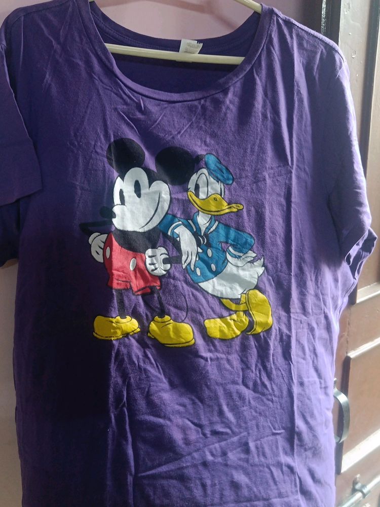 Two Cartoon Print T-shirt