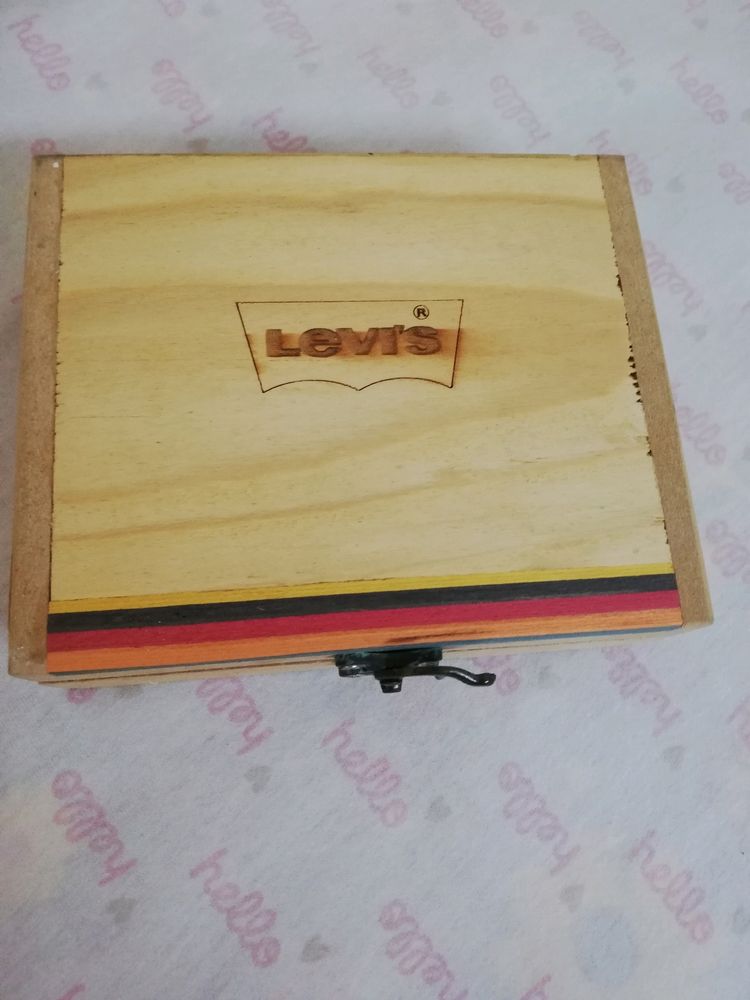 Levi's Wooden Storage Box