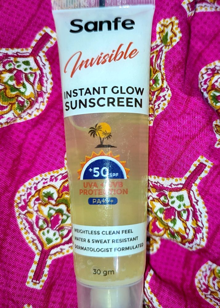 Sanfe Invisible Instant glow Sunscreen With Spf50