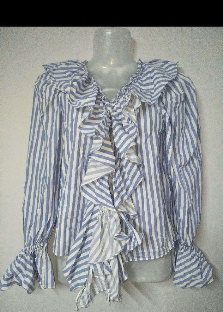 Frill Stripes Shirt