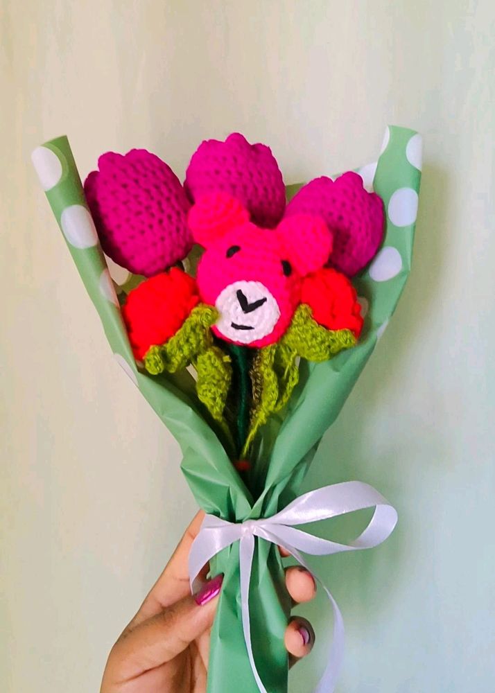 Crochet Flowers Bouquet