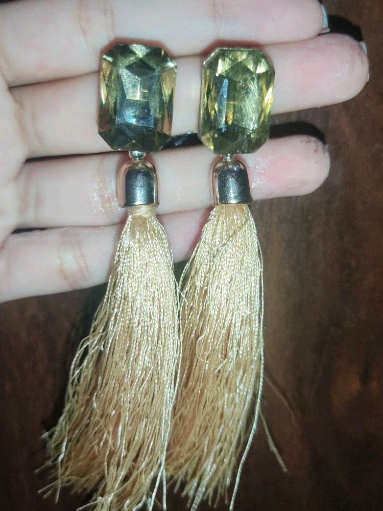 Stone Beaded Earrings