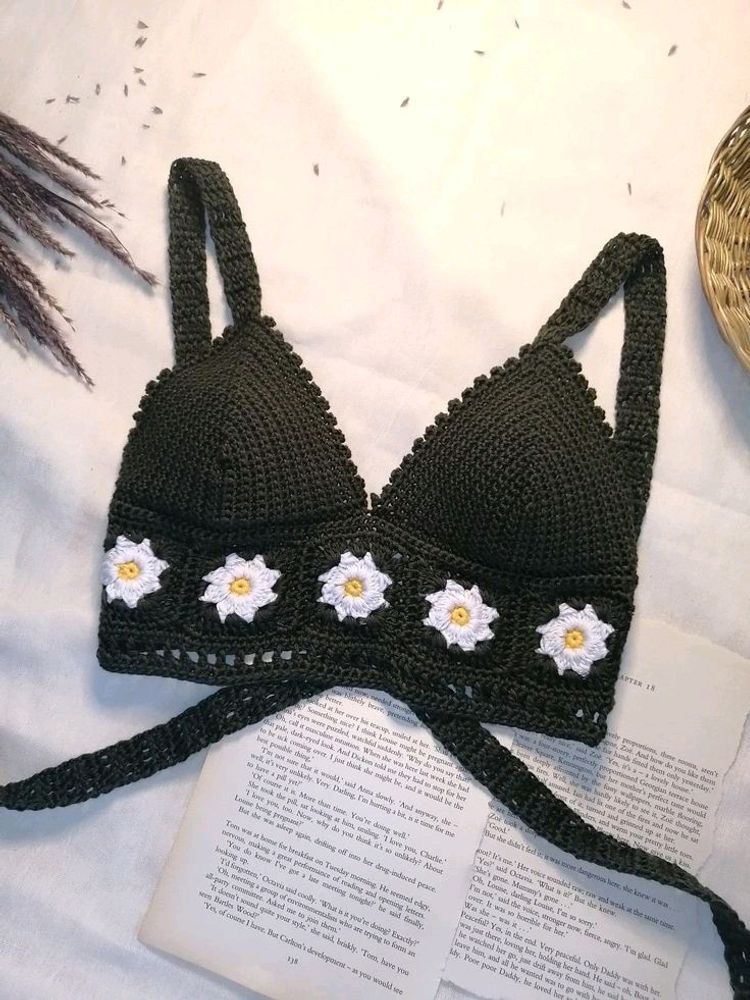 Daisy Crochet Crop Top/Bralette