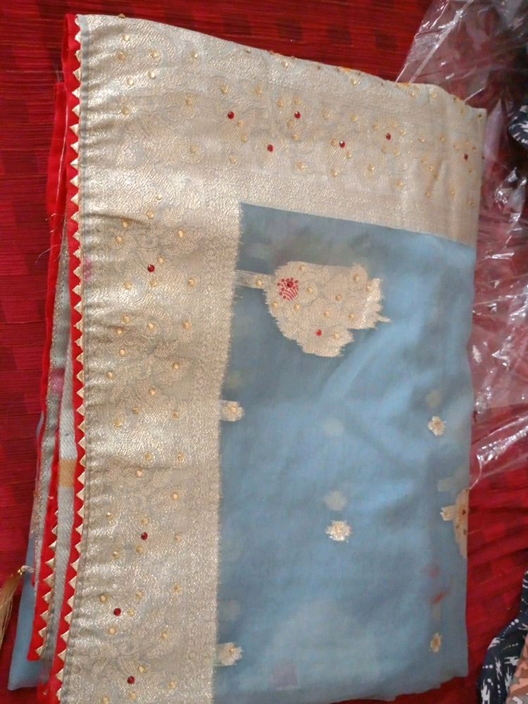 Beutiful Saree, Gray Colour