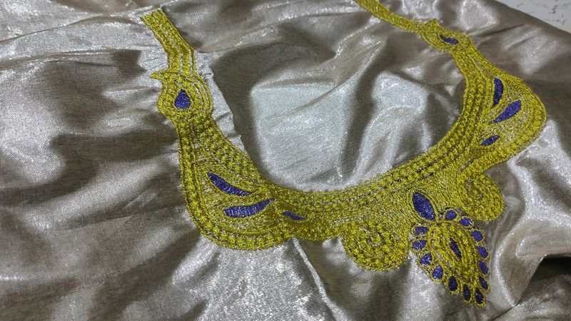 Blouse Piece One Meter With Embroidery