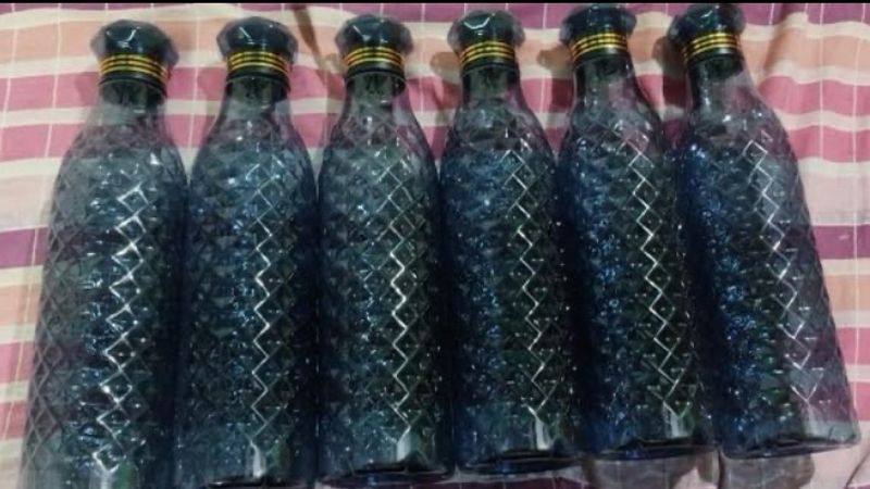 Bottle With Diamond Texture| 1000 ml| Longlasting