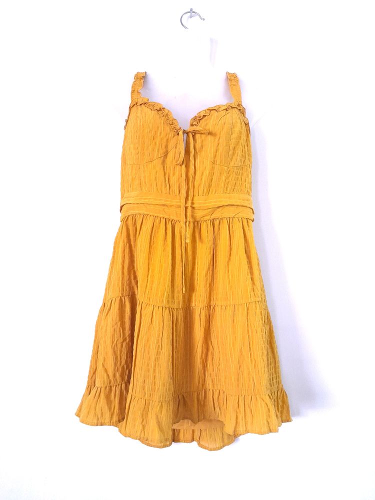 Forever21 Mustard Casual Dress (Women's)