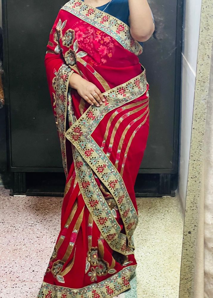 Heavy Saree With Blouse-2