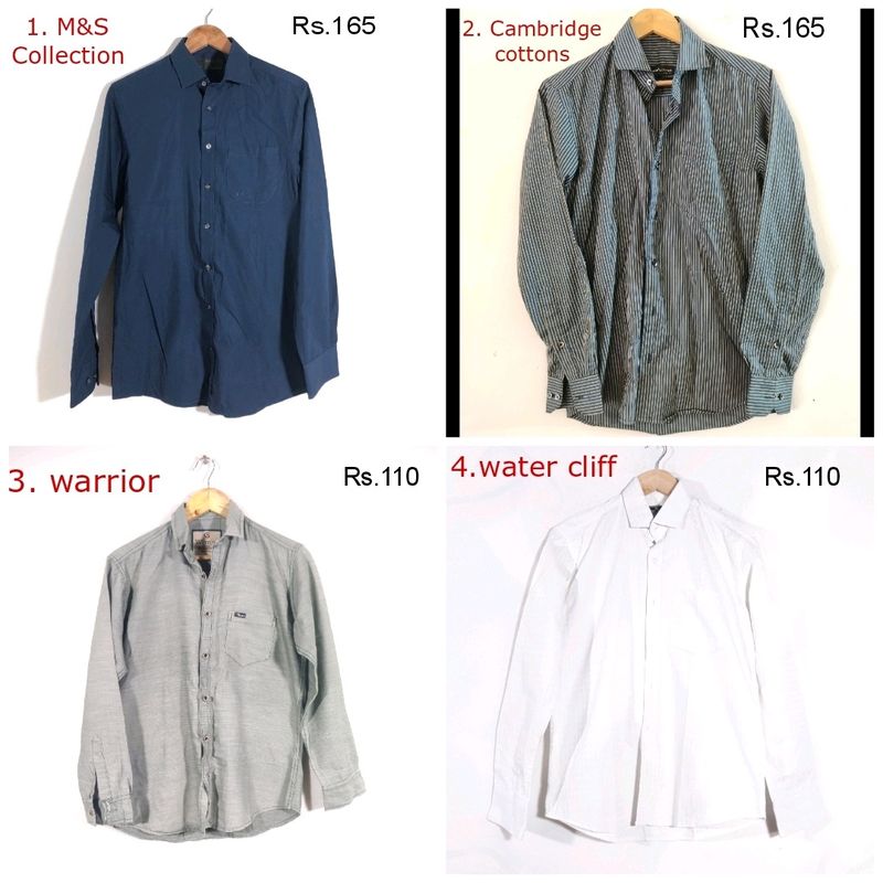 4 Branded Shirt In Combo(Men’s)