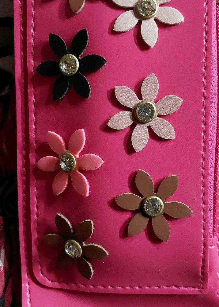 Pink Flower Wallet