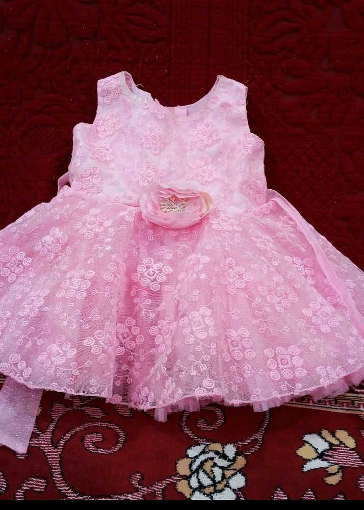 Beautyfull Pink Frock For Baby Girl 💕