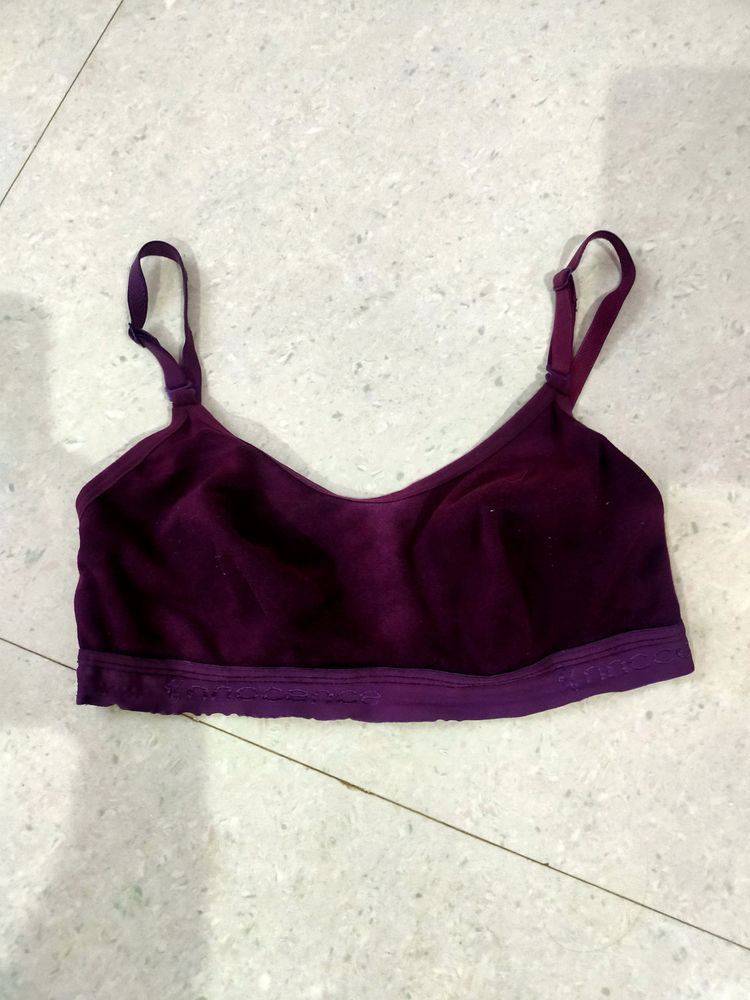 Women Sports Non Padded Bra 💜 Purple