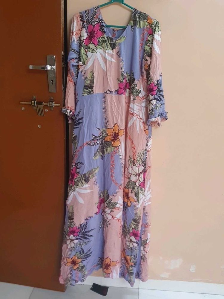 Printed Floral Maxi Dress