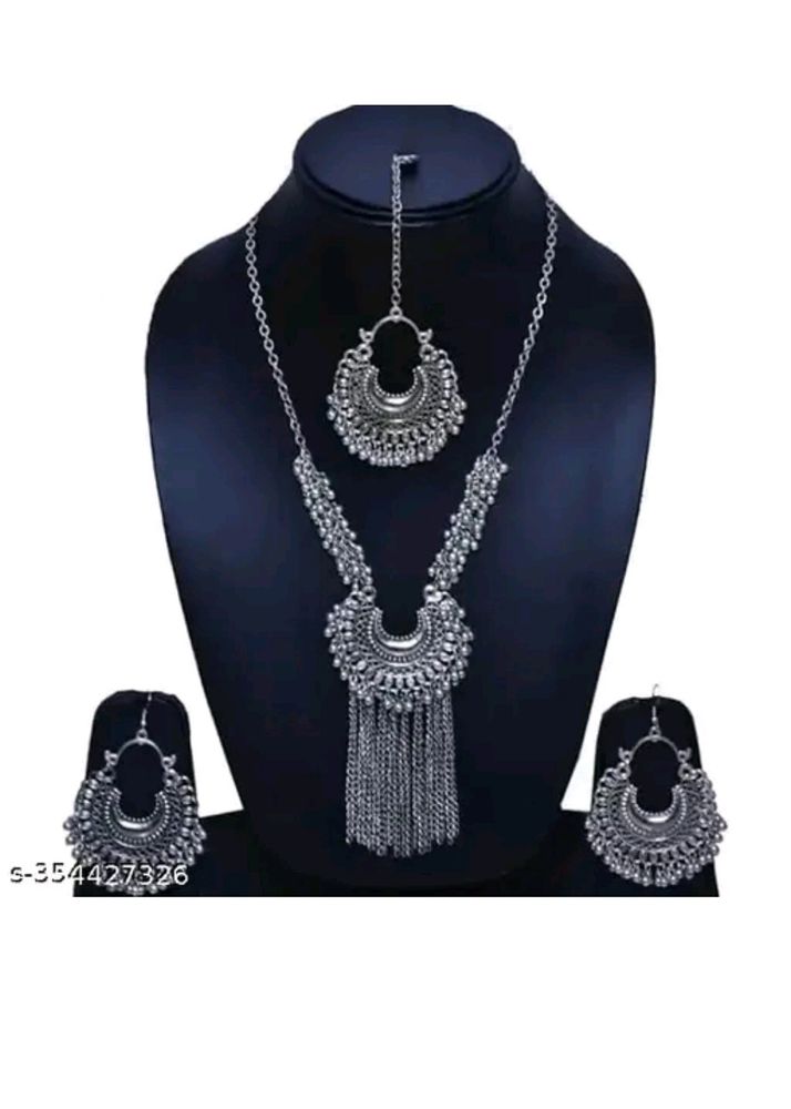 Oxidized Silver Jwellary Set