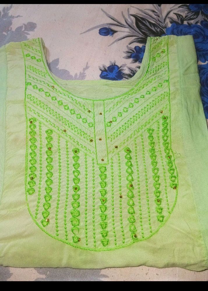 light green kurti