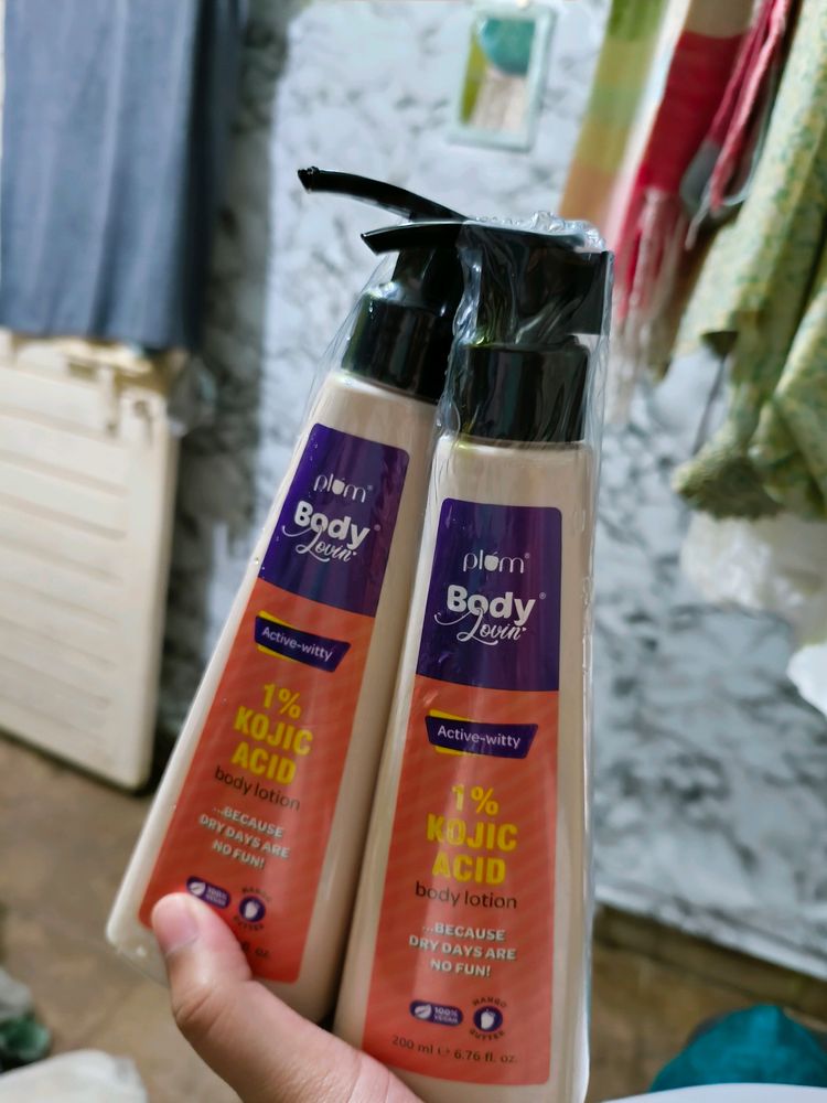 (Pack Of 2) Plum 1% Kojic Acid Body Lotion