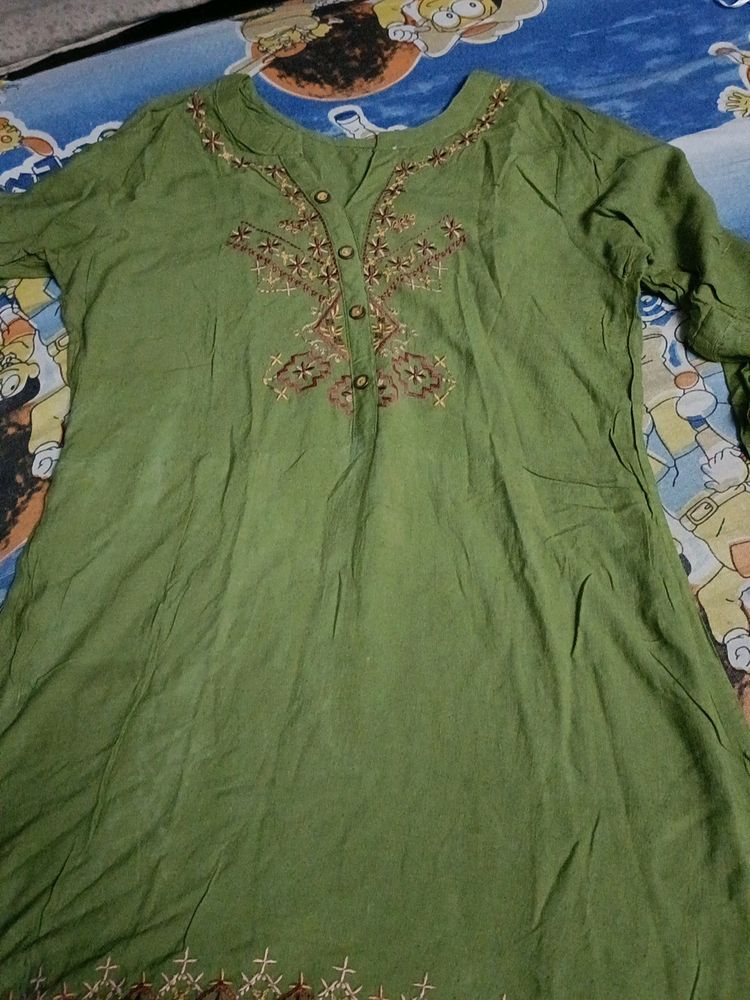 Green Tunic Top For Sale