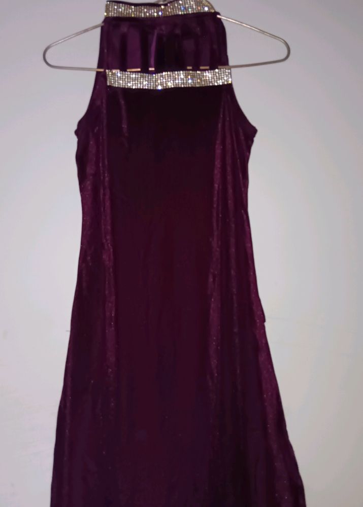 Lowest Price 💥Purple New Velvet One Piece Gown💜