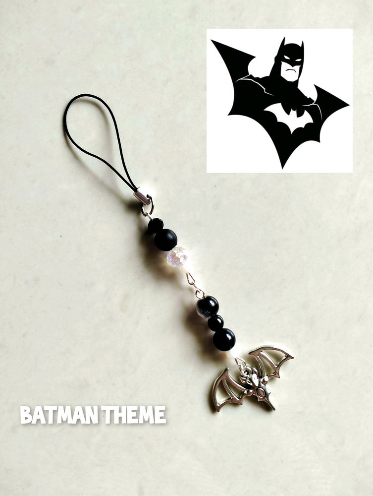 Batman Theme Phone Charm 🖤