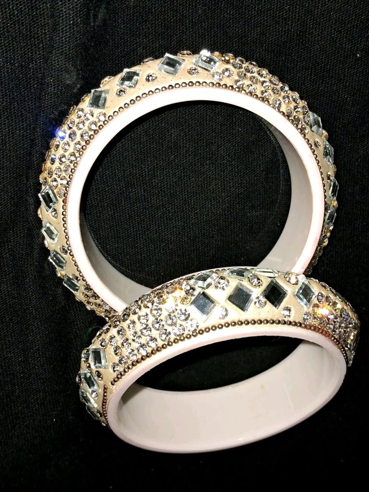 Beautiful Bangles  White.