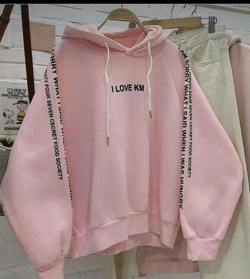 Peach Oversized Sweatshirt