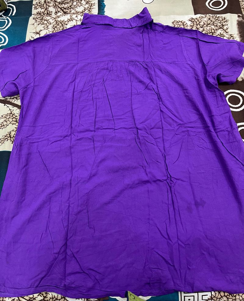 purple plus size top