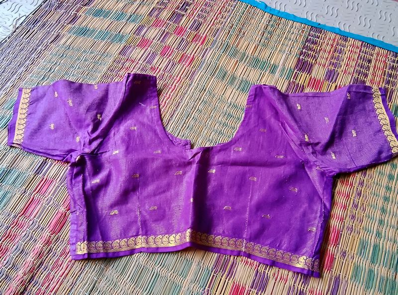 34 Size Golden Zari Blouse