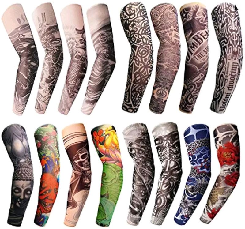 Tattoo Printed Gloves For Riders