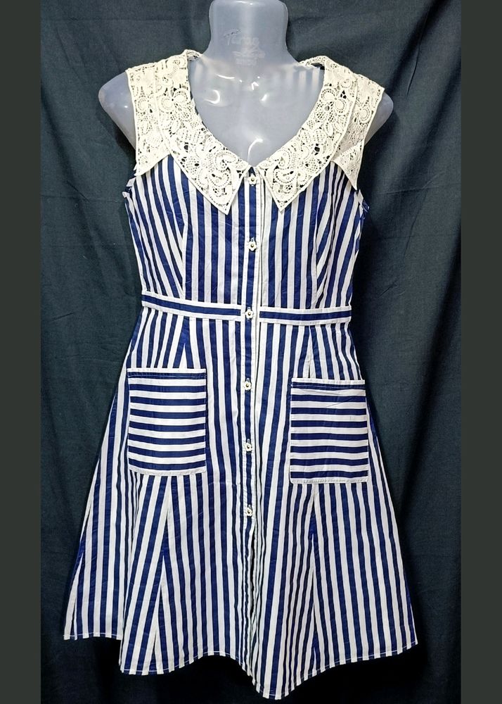 Blue & White Stripe Dress