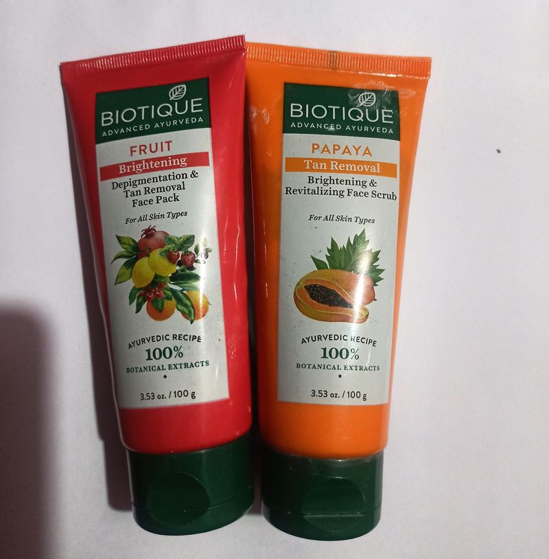 Biotique Face Scrub And Mask🔥💕