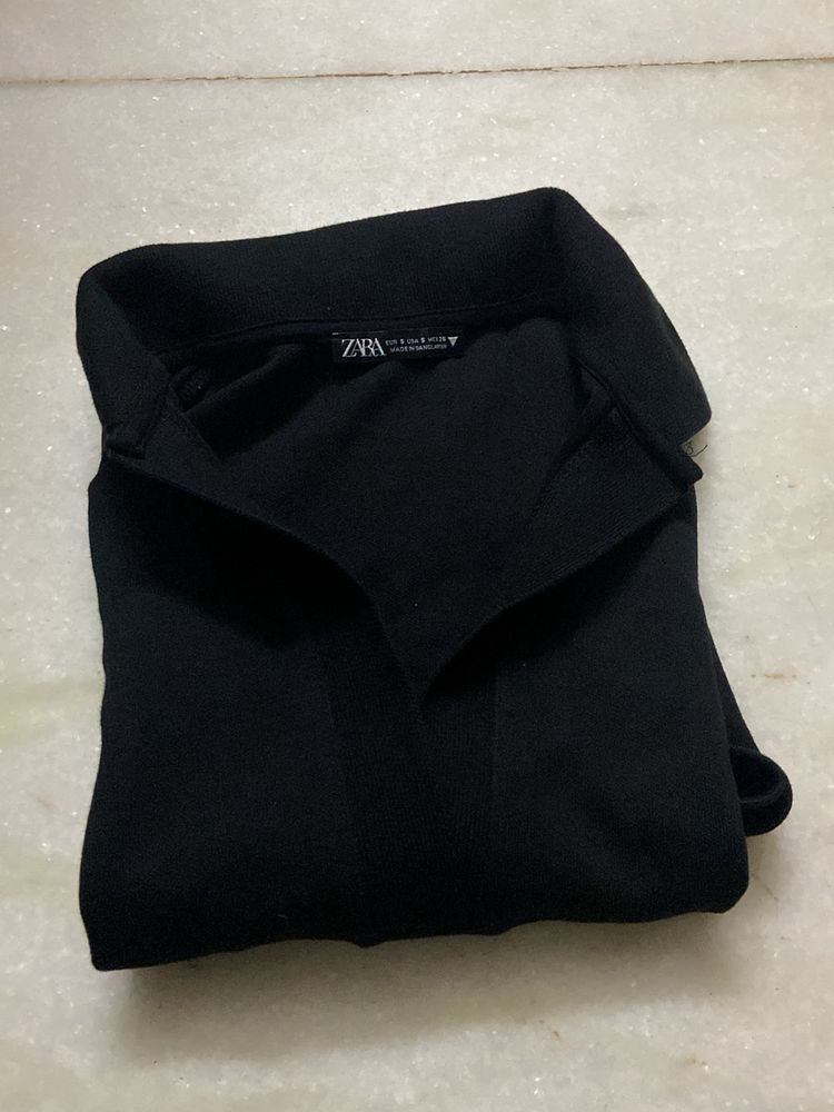 ZARA TSHIRT BLACK DRESS