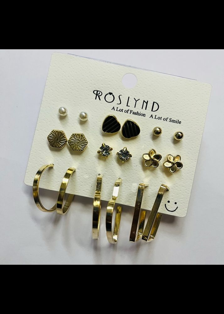 9 Pairs Earrings Set