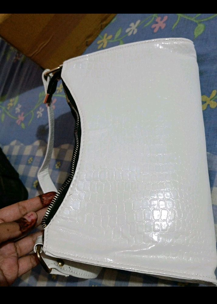 New White Sling Bag