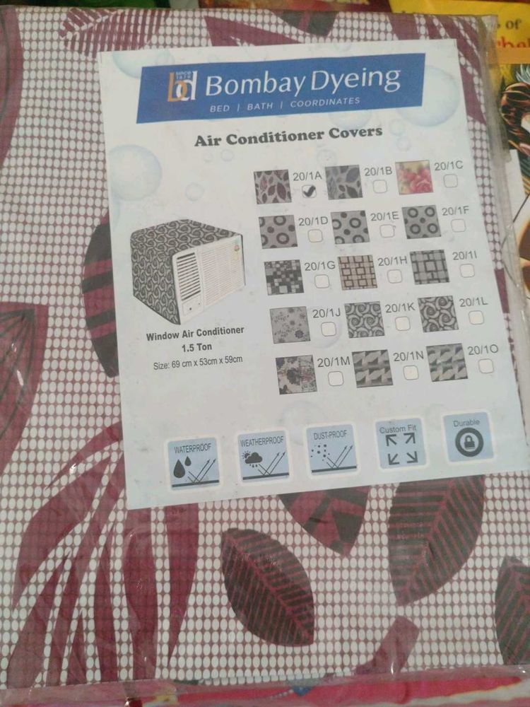 Window AC Cover Outdoor 1.5 Ton (Bombay Dyeing)